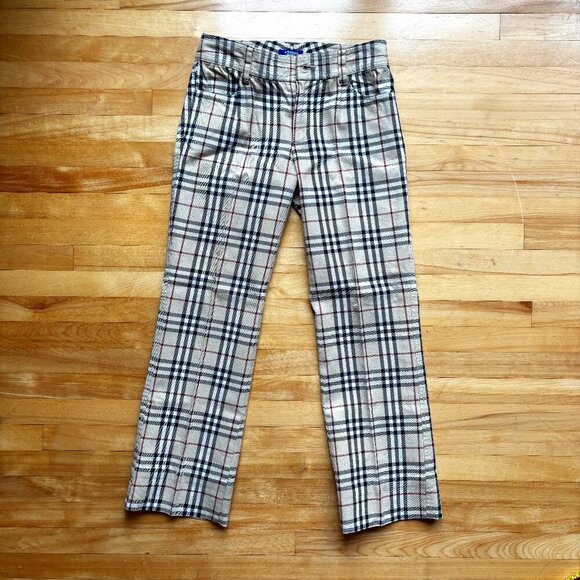 Burberry Blue Label Women's Plaid Pants - Size 38 (US 4-6) - Picture 1 of 11